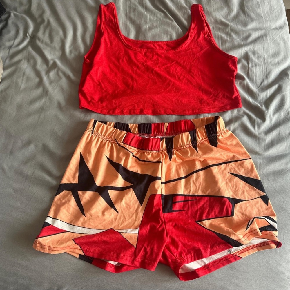 Red two piece